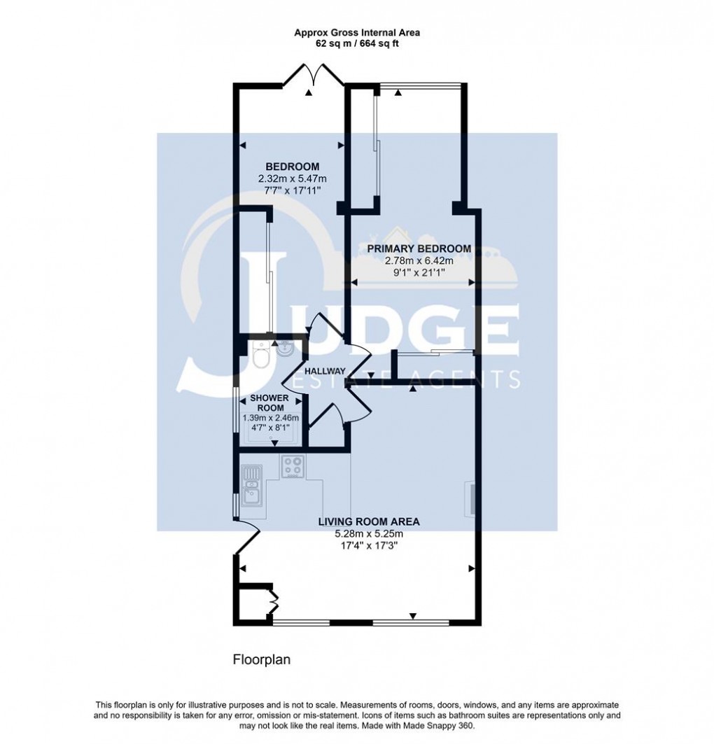 Floorplan for The Romans, Mountsorrel, Loughborough, Leicesterhire