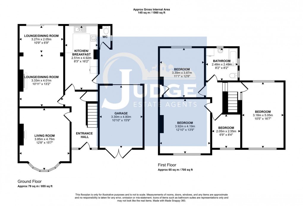 Floorplan for Bradgate Road, Anstey, Leicestershire