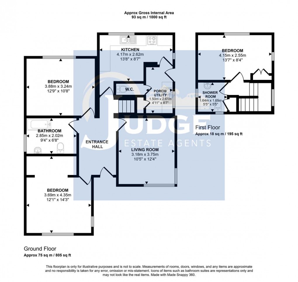 Floorplan for Bradgate Road, Anstey, Leicestershire