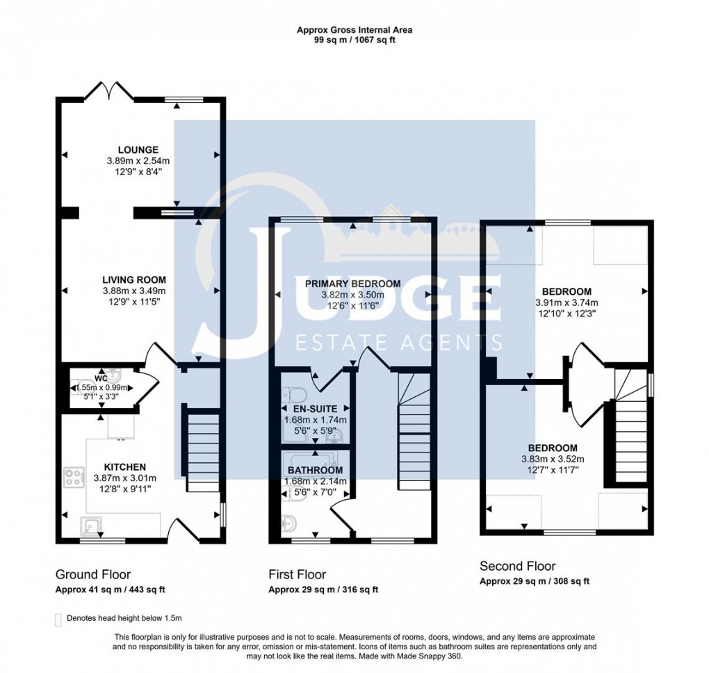 Floorplan for Leicester Road, Anstey, Leicestershire