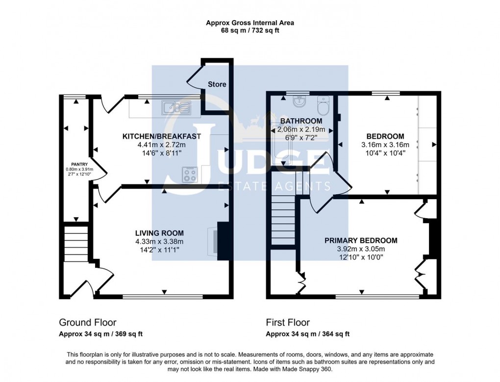 Floorplan for Ireton Road, Humberstone, Leicester