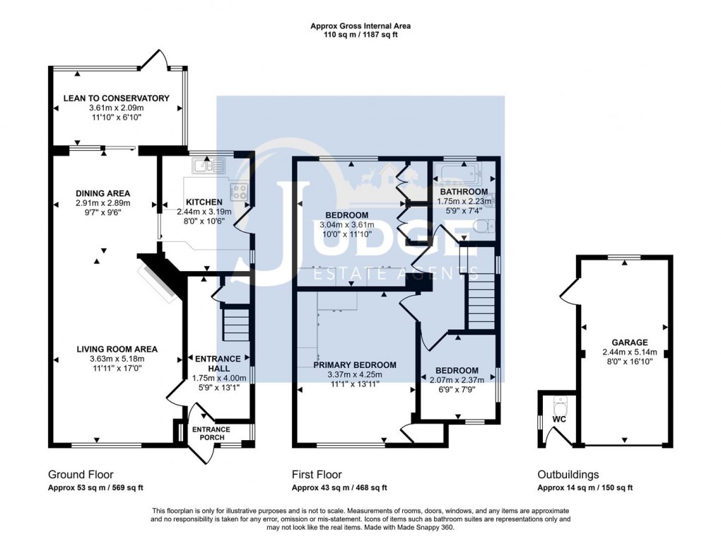 Floorplan for Link Road, Anstey, Leicester