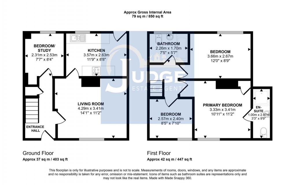 Floorplan for Link Road, Anstey, Leicester