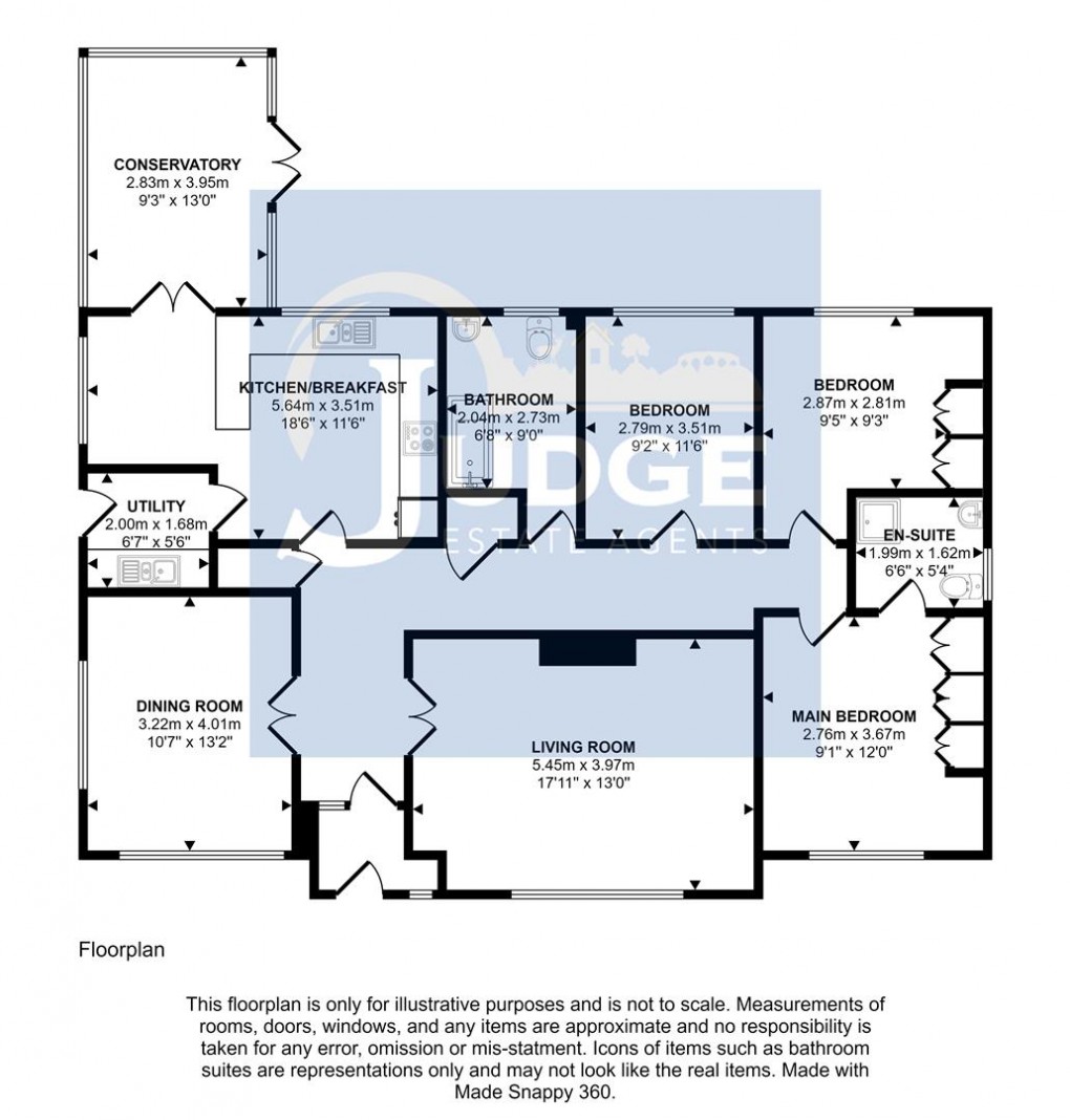 Floorplan for Windmill End, Rothley, Leicester