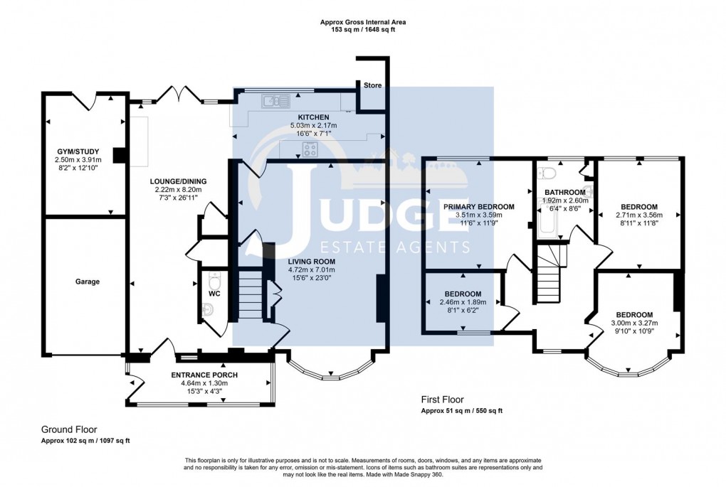 Floorplan for Markfield Lane, Markfield